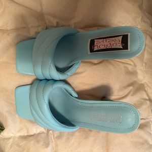 Light blue soft heels